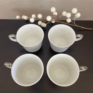 Vintage Set of 4 Style House Fine China EMBASSY Coffee Cups Japan